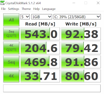 Miix 700 Stock SSD Benchmark CLIPPED